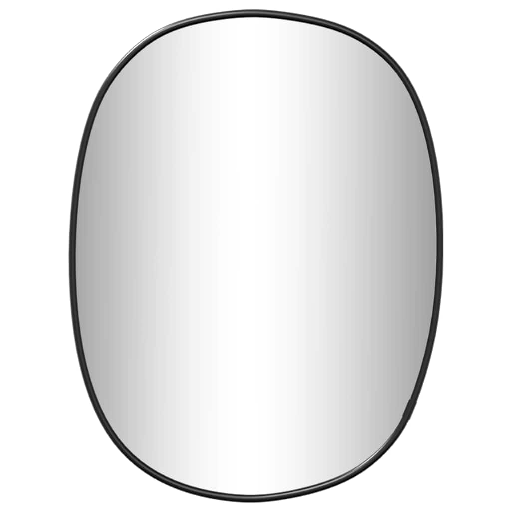 vidaXL Wall Mirror Black 30x25 cm