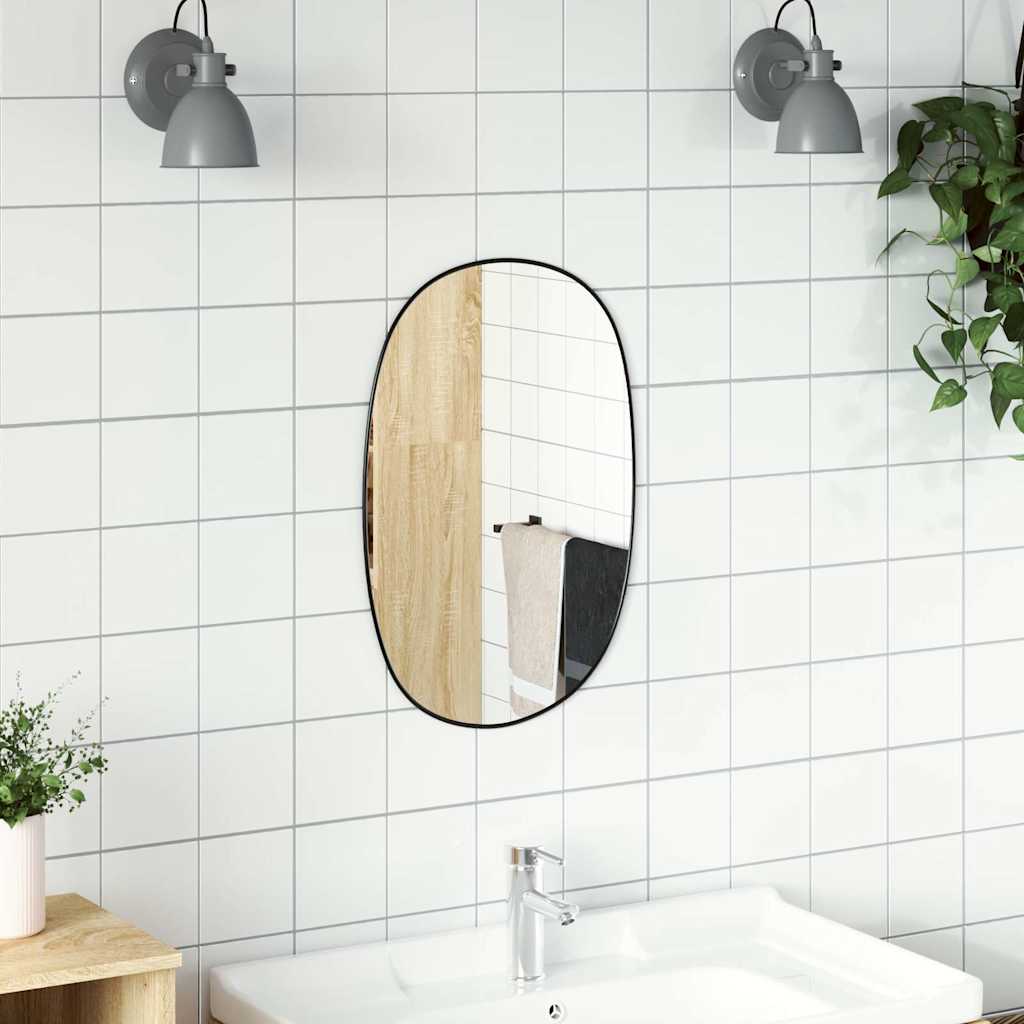 vidaXL Wall Mirror Black 60x40 cm