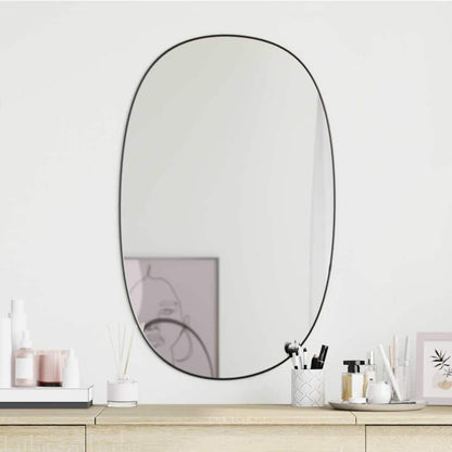 vidaXL Wall Mirror Black 70x45 cm