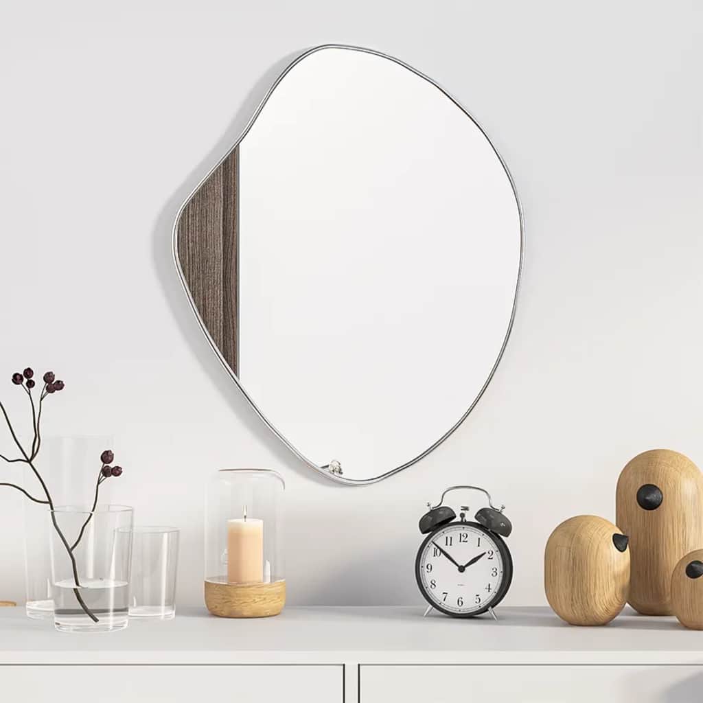 vidaXL Wall Mirror Silver 50x40 cm