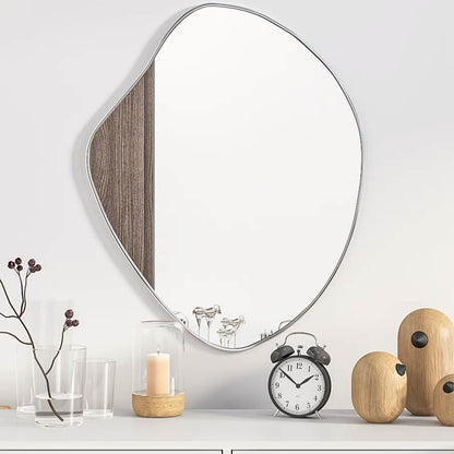 vidaXL Wall Mirror Silver 60x50 cm