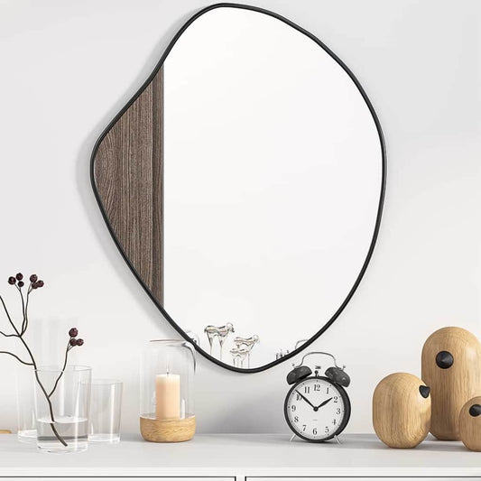vidaXL Wall Mirror Black 60x50 cm