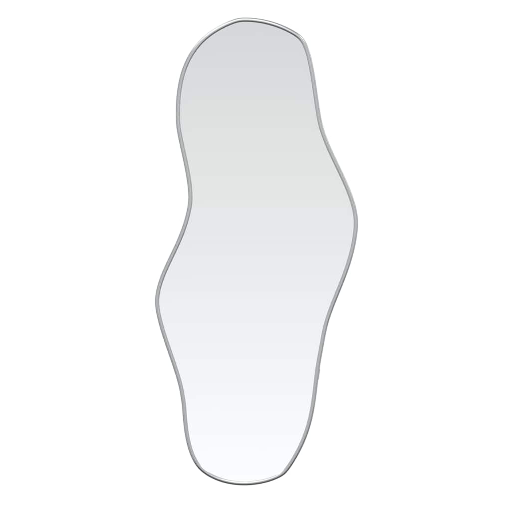 vidaXL Wall Mirror Silver 60x25 cm