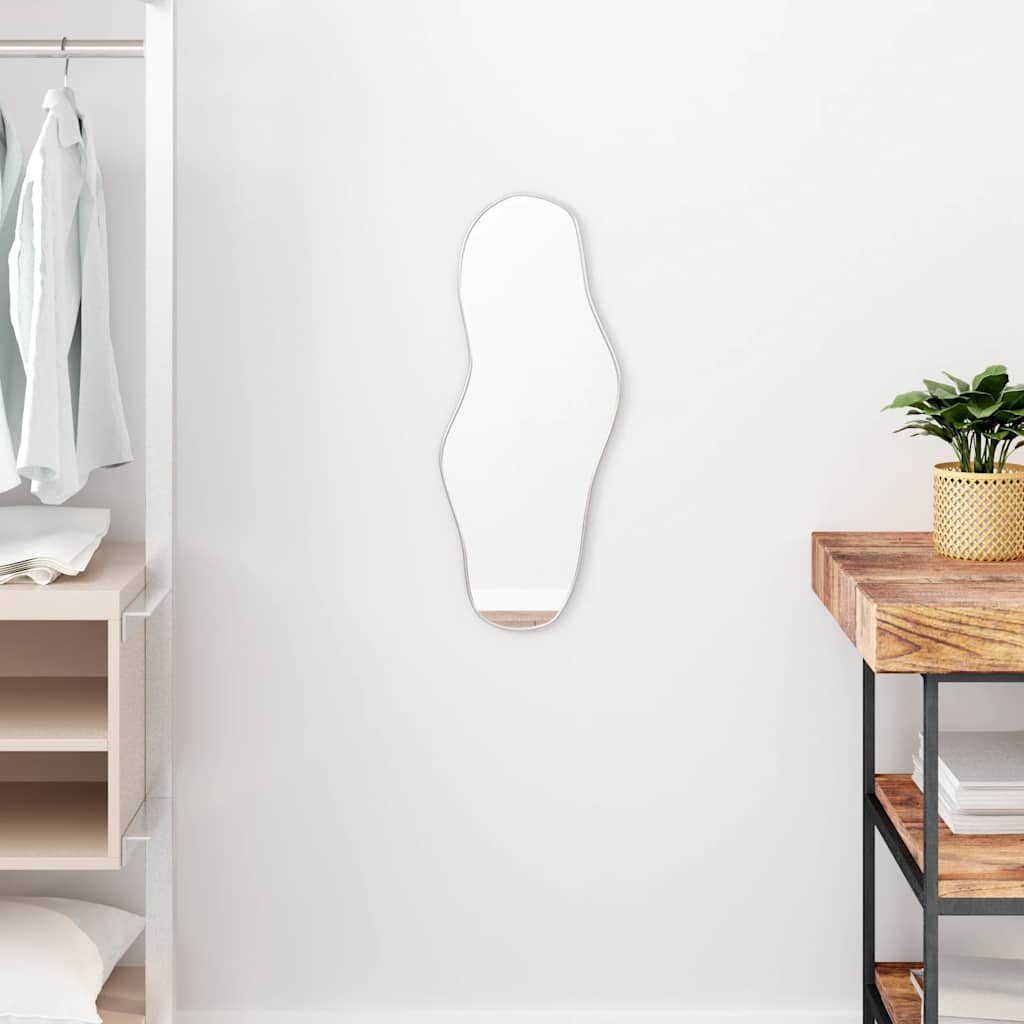 vidaXL Wall Mirror Silver 60x25 cm