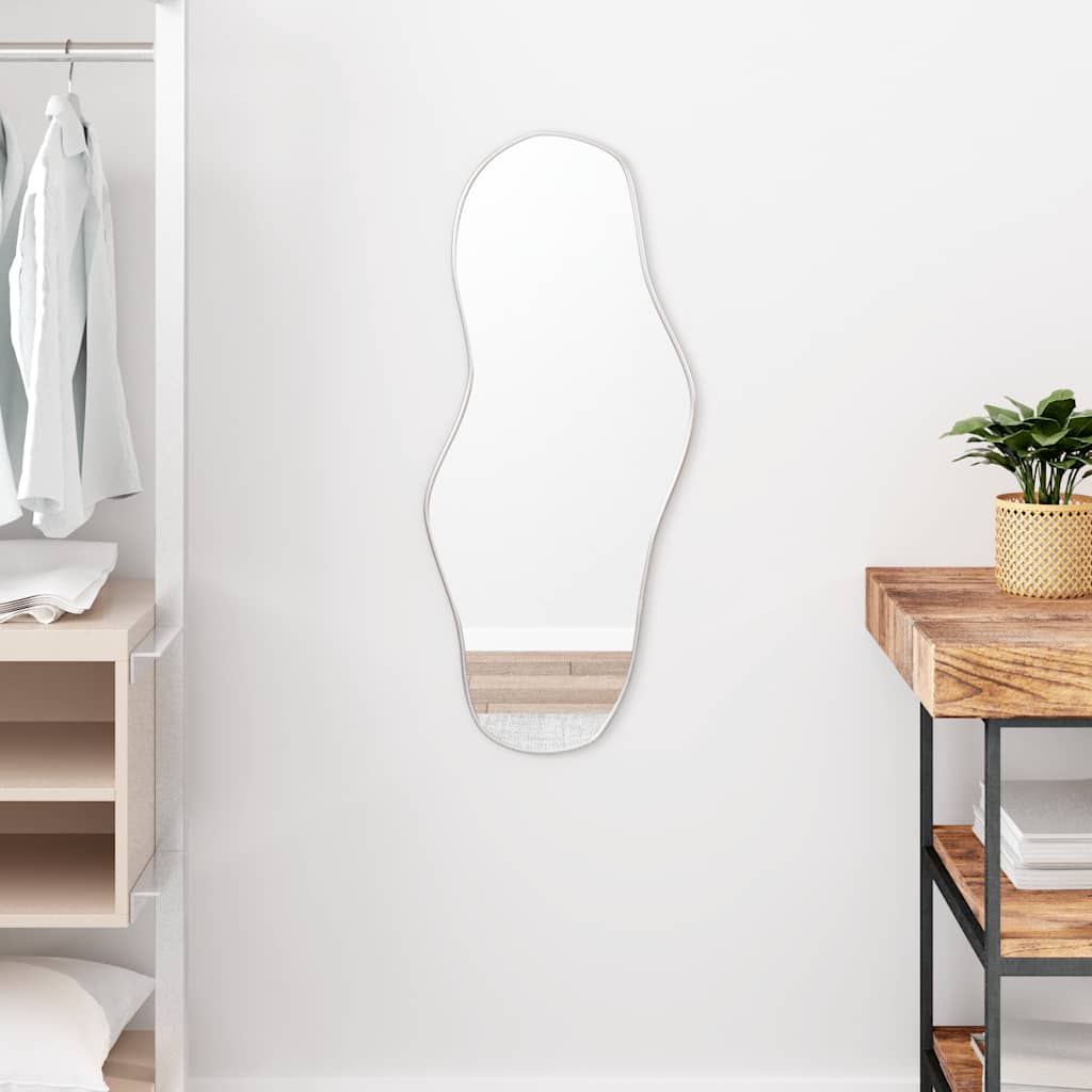 vidaXL Wall Mirror Silver 80x35 cm