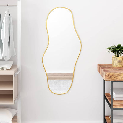 vidaXL Wall Mirror Gold 100x45 cm