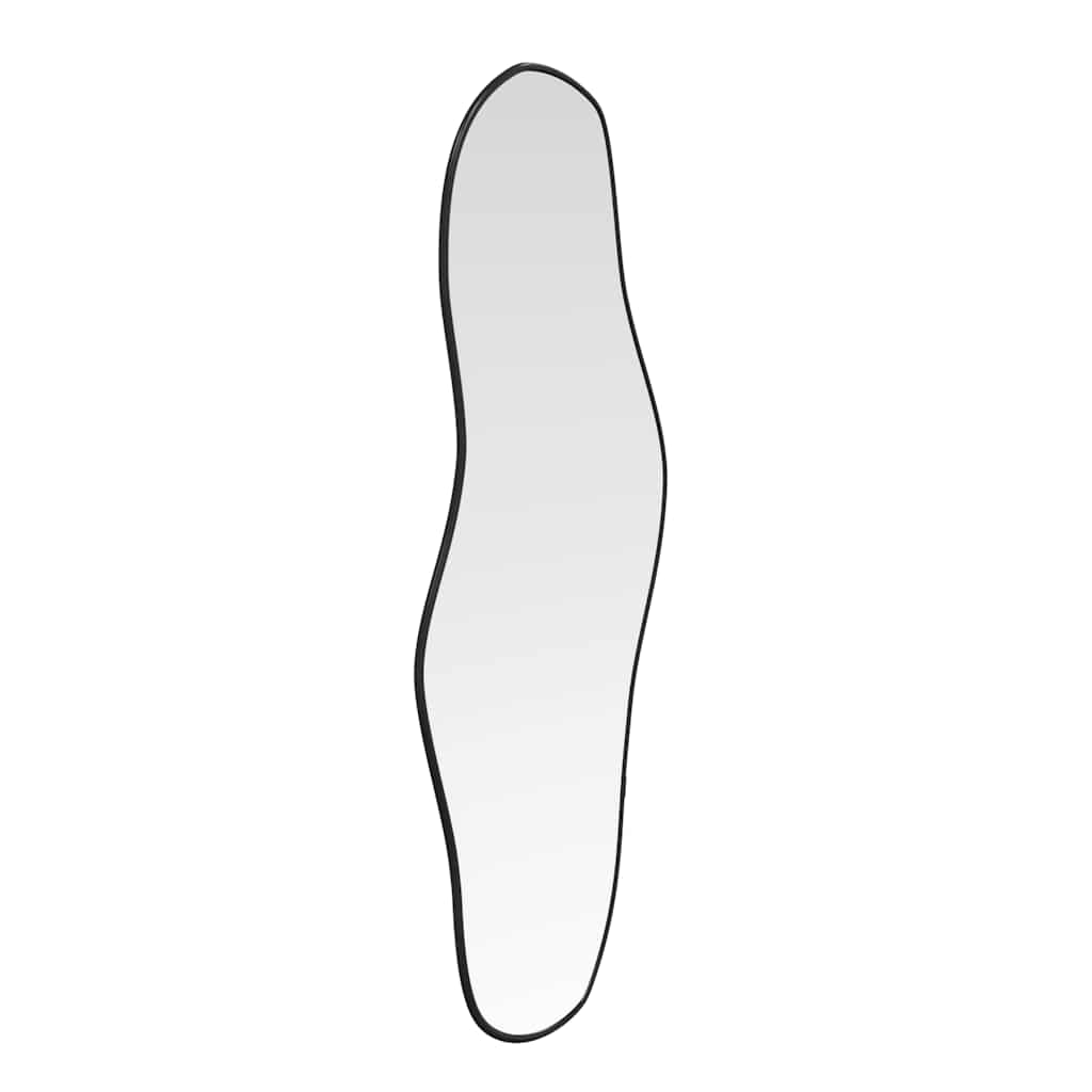 vidaXL Wall Mirror Black 80x35 cm