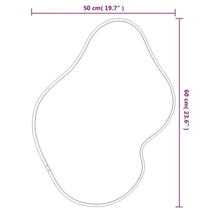 vidaXL Wall Mirror Silver 60x50 cm