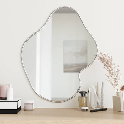 vidaXL Wall Mirror Silver 60x50 cm