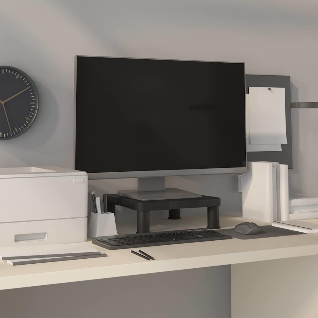 vidaXL Monitor Stand Black 33,5x34x10,5 cm