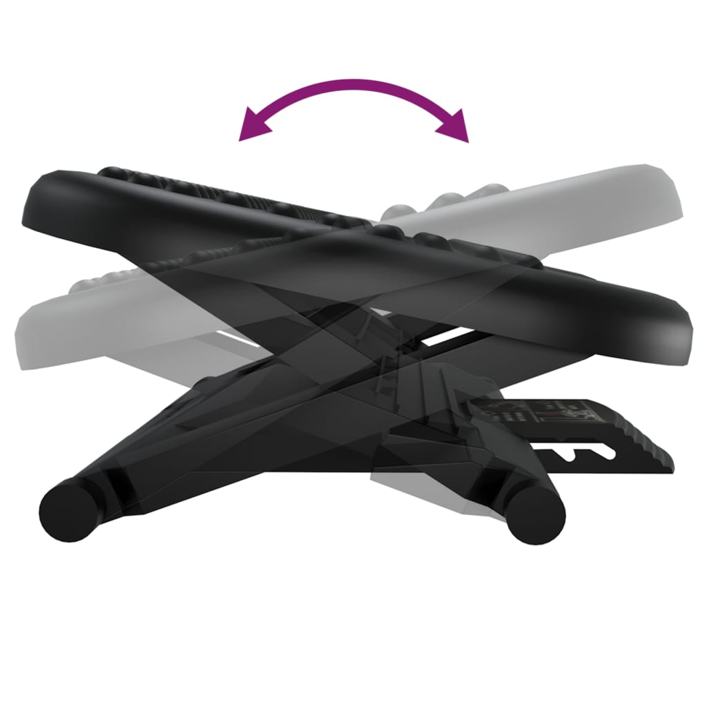 vidaXL Footrest Black 46x34.5x11 cm