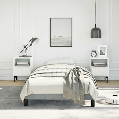 vidaXL Bed Frame without Mattress Light Grey 100x203 cm Twin XL Fabric
