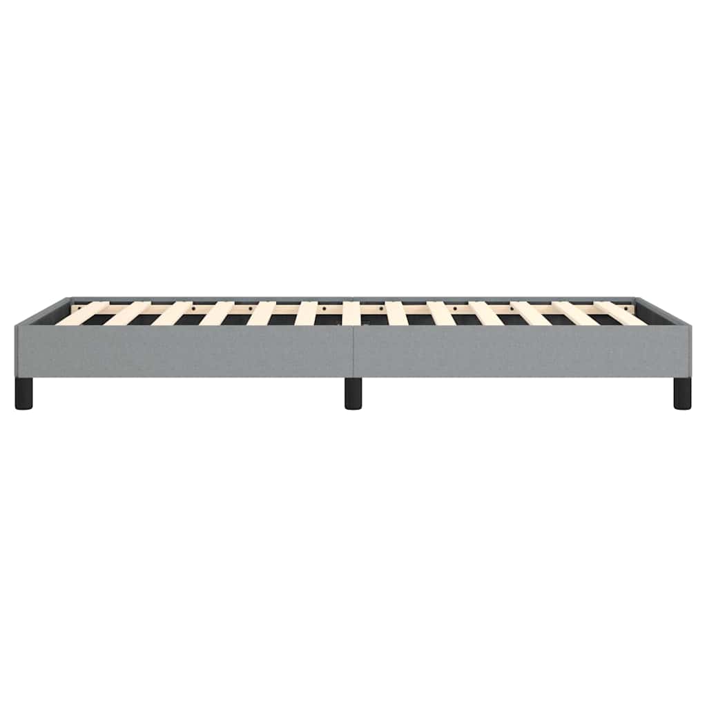vidaXL Bed Frame without Mattress Light Grey 100x203 cm Twin XL Fabric