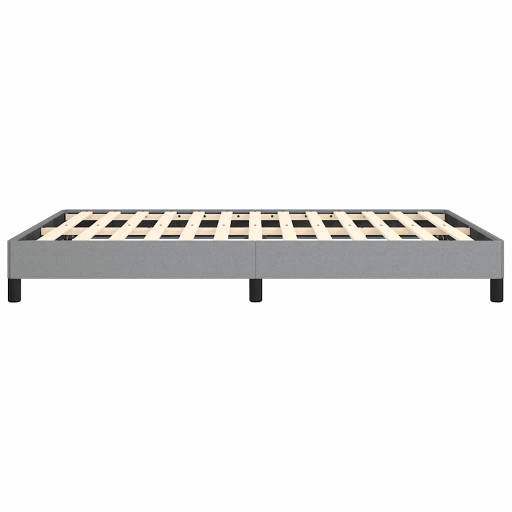 vidaXL Bed Frame without Mattress Light Grey 137x190 cm Full Fabric