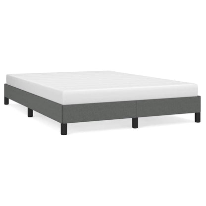vidaXL Bed Frame without Mattress Dark Grey 137x190 cm Full Fabric