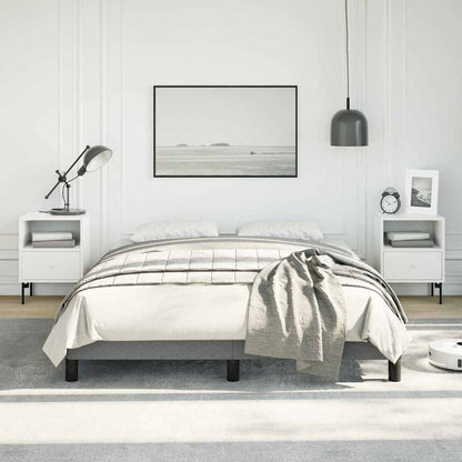 vidaXL Bed Frame without Mattress Dark Grey 137x190 cm Full Fabric