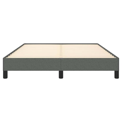 vidaXL Bed Frame without Mattress Dark Grey 137x190 cm Full Fabric