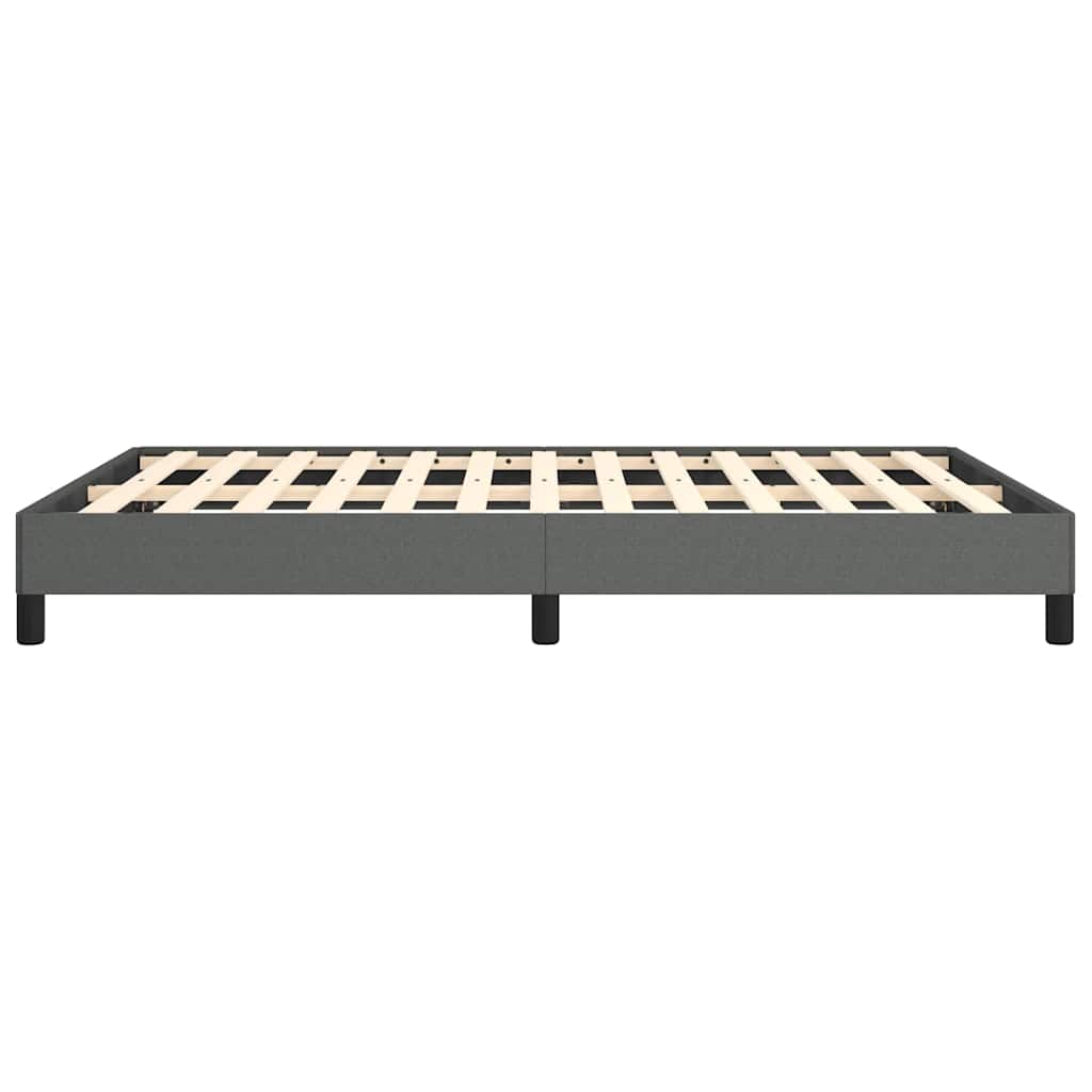 vidaXL Bed Frame without Mattress Dark Grey 137x190 cm Full Fabric