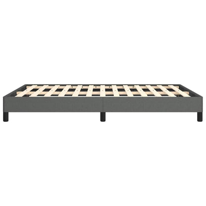 vidaXL Bed Frame without Mattress Dark Grey 137x190 cm Full Fabric