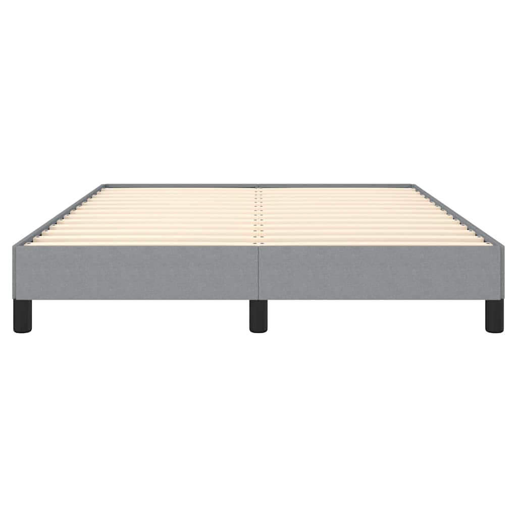 vidaXL Bed Frame without Mattress Light Grey 152x203 cm Queen Fabric