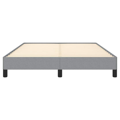 vidaXL Bed Frame without Mattress Light Grey 152x203 cm Queen Fabric