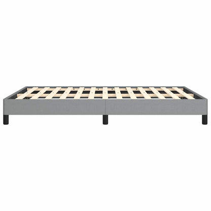 vidaXL Bed Frame without Mattress Light Grey 152x203 cm Queen Fabric