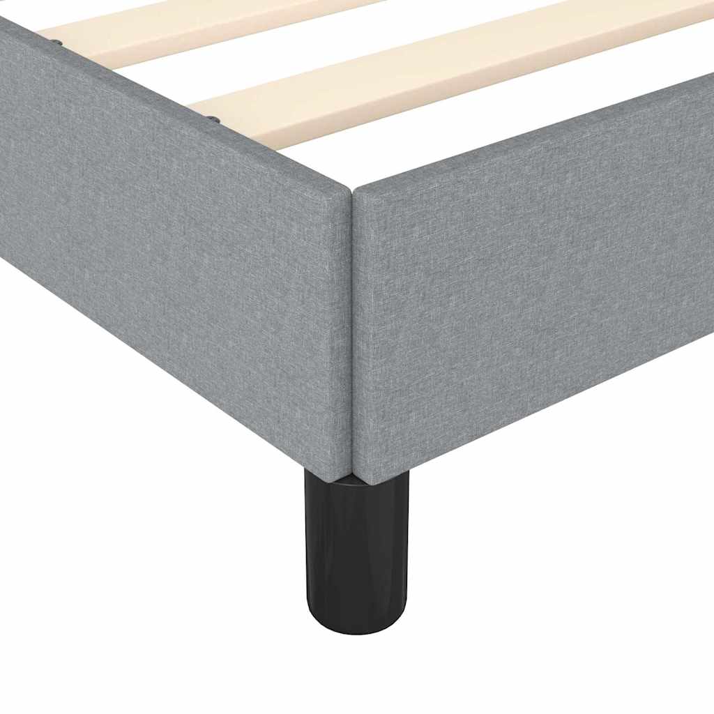 vidaXL Bed Frame without Mattress Light Grey 152x203 cm Queen Fabric