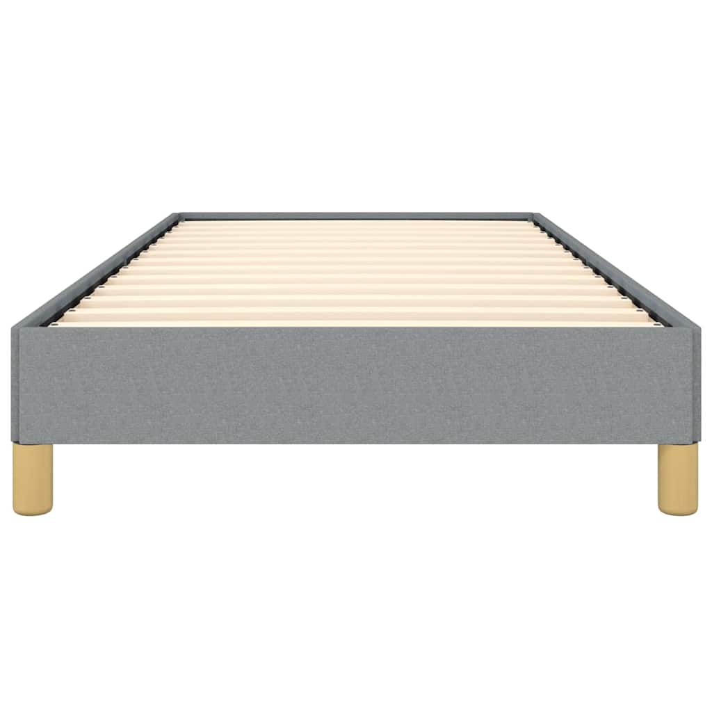 vidaXL Bed Frame without Mattress Light Grey 100x203 cm Twin XL Fabric