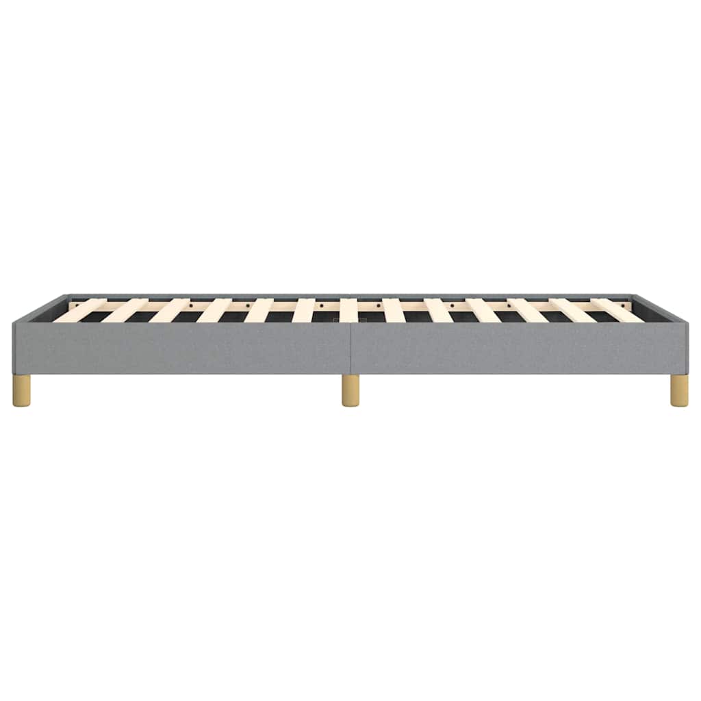 vidaXL Bed Frame without Mattress Light Grey 100x203 cm Twin XL Fabric