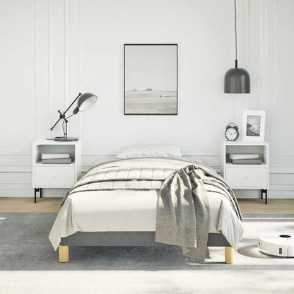 vidaXL Bed Frame without Mattress Dark Grey 100x203 cm Twin XL Fabric