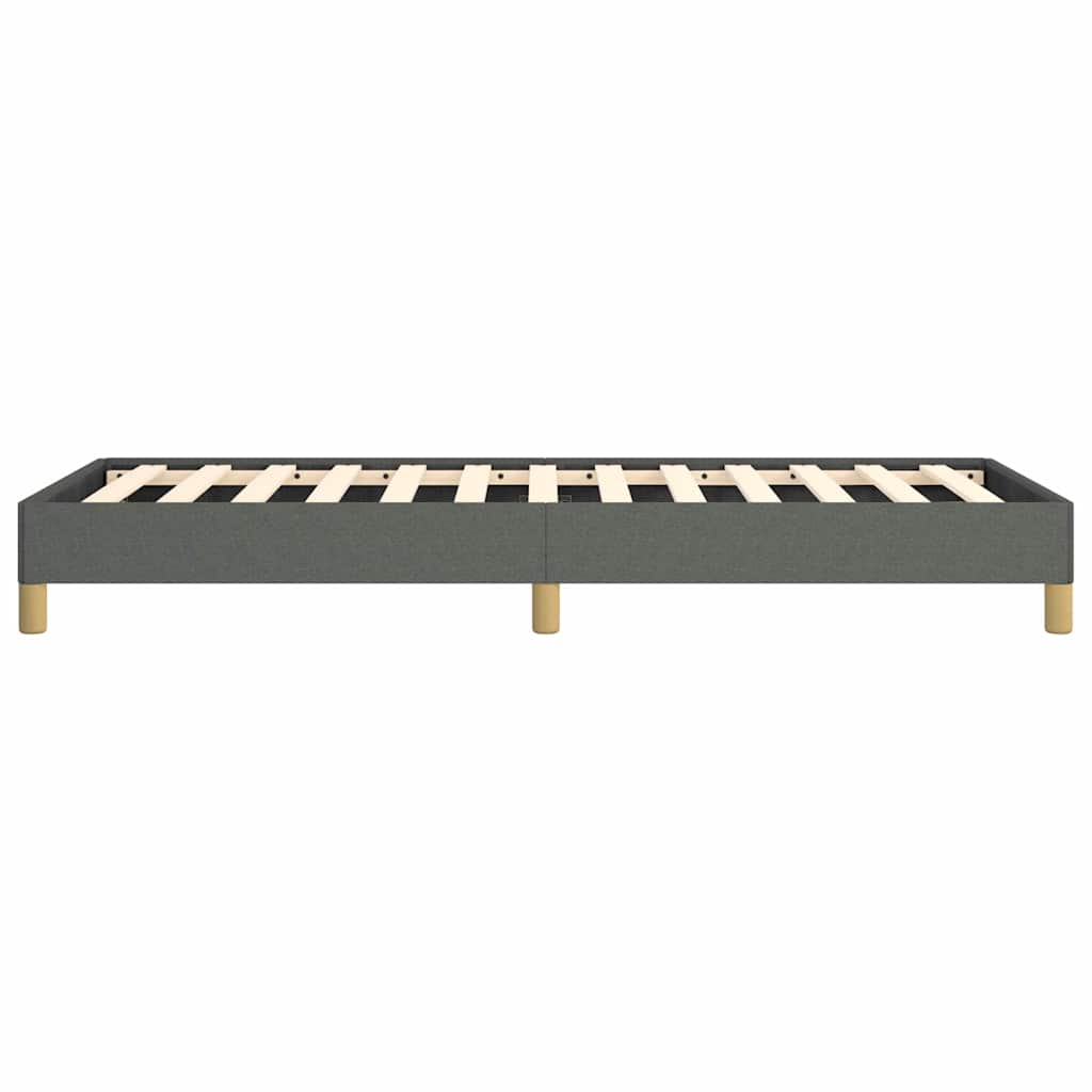vidaXL Bed Frame without Mattress Dark Grey 100x203 cm Twin XL Fabric