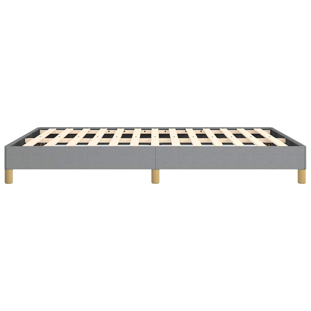vidaXL Bed Frame without Mattress Light Grey 137x190 cm Full Fabric