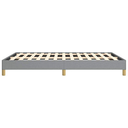 vidaXL Bed Frame without Mattress Light Grey 137x190 cm Full Fabric
