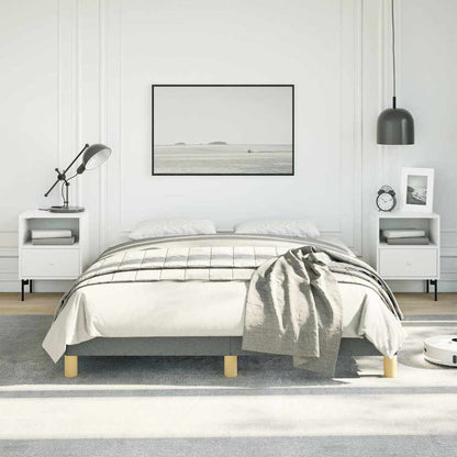 vidaXL Bed Frame without Mattress Dark Grey 137x190 cm Full Fabric