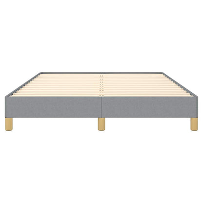vidaXL Bed Frame without Mattress Light Grey 152x203 cm Queen Fabric