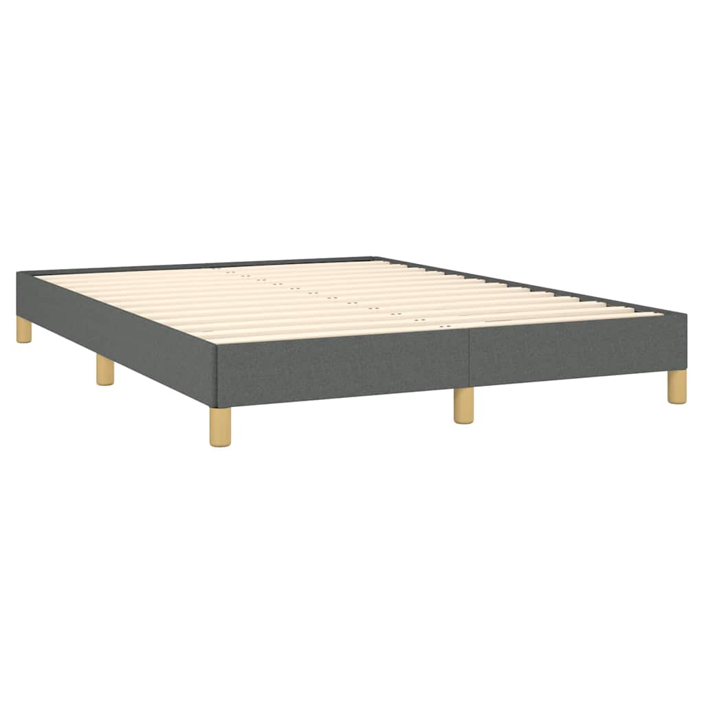 vidaXL Bed Frame without Mattress Dark Grey 152x203 cm Queen Fabric