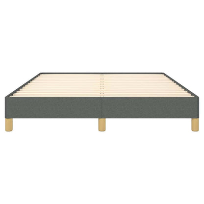 vidaXL Bed Frame without Mattress Dark Grey 152x203 cm Queen Fabric