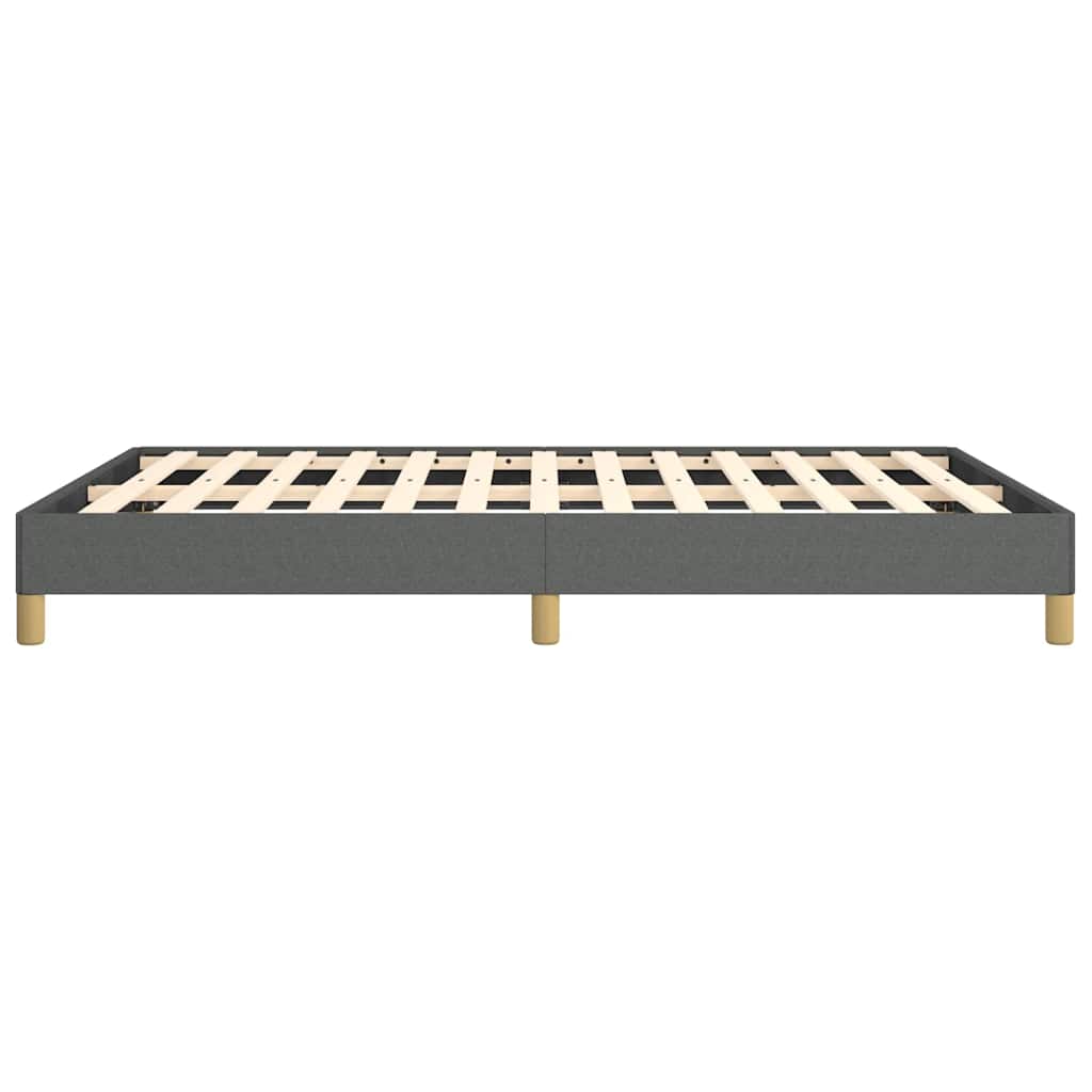 vidaXL Bed Frame without Mattress Dark Grey 152x203 cm Queen Fabric