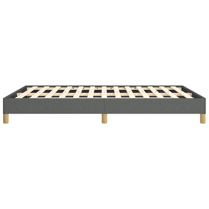 vidaXL Bed Frame without Mattress Dark Grey 152x203 cm Queen Fabric