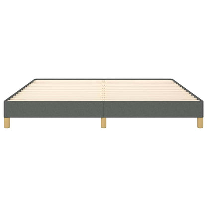vidaXL Bed Frame without Mattress Dark Grey 193x203 cm King Fabric