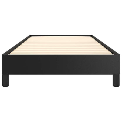 vidaXL Bed Frame without Mattress Black 100x190 cm Twin Faux Leather