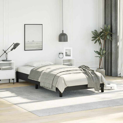 vidaXL Bed Frame without Mattress Black 100x203cm Twin XL Faux Leather
