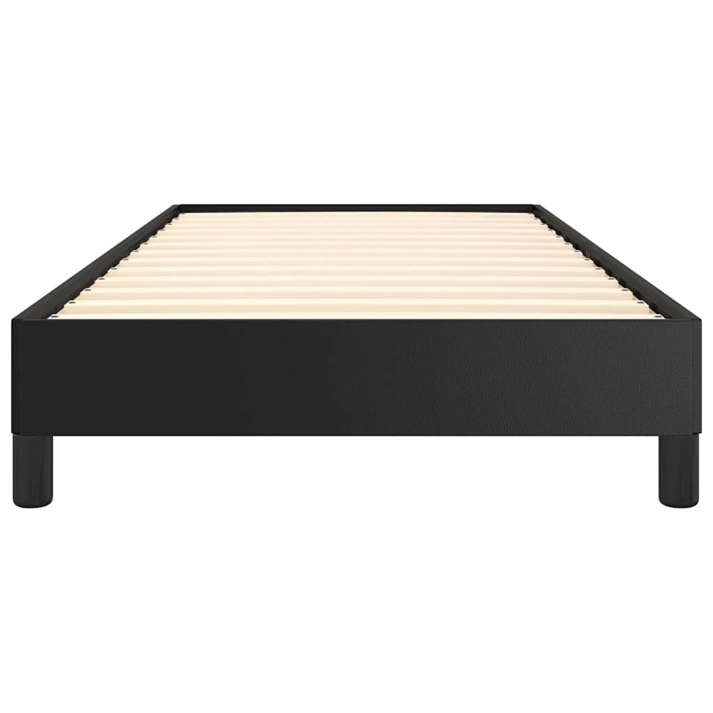 vidaXL Bed Frame without Mattress Black 100x203 cm Twin XL Faux Leather