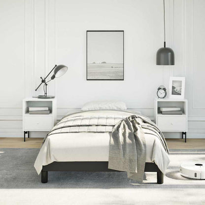 vidaXL Bed Frame without Mattress Black 100x203 cm Twin XL Faux Leather