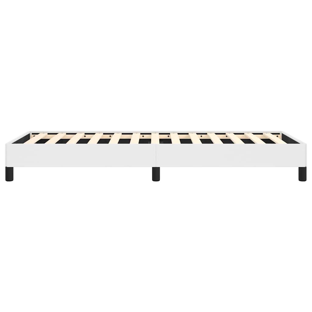 vidaXL Bed Frame without Mattress White 100x203 cm Twin XL Faux Leather