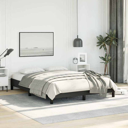 vidaXL Bed Frame without Mattress Black 137x190 cm Full Faux Leather