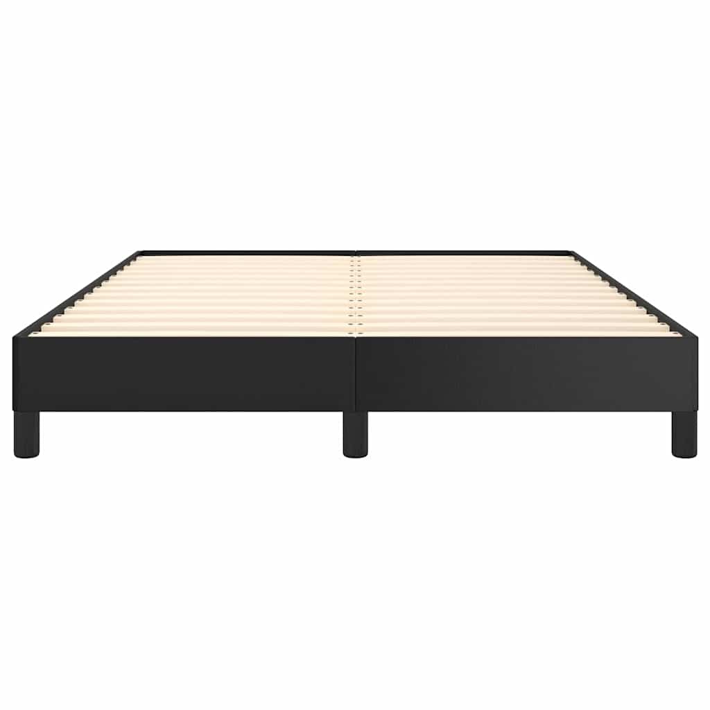vidaXL Bed Frame without Mattress Black 137x190 cm Full Faux Leather