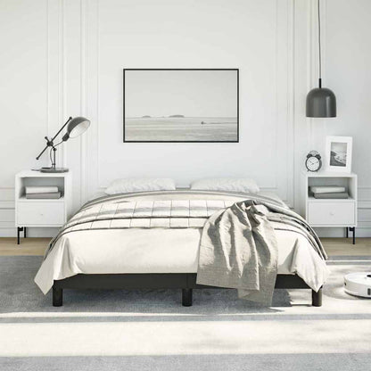 vidaXL Bed Frame without Mattress Black 137x190 cm Full Faux Leather