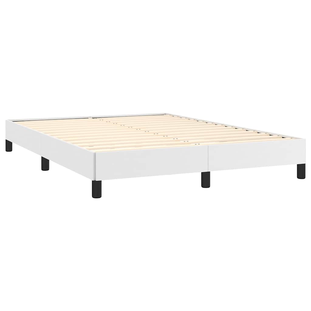 vidaXL Bed Frame without Mattress White 137x190 cm Full Faux Leather