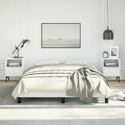 vidaXL Bed Frame without Mattress White 137x190 cm Full Faux Leather
